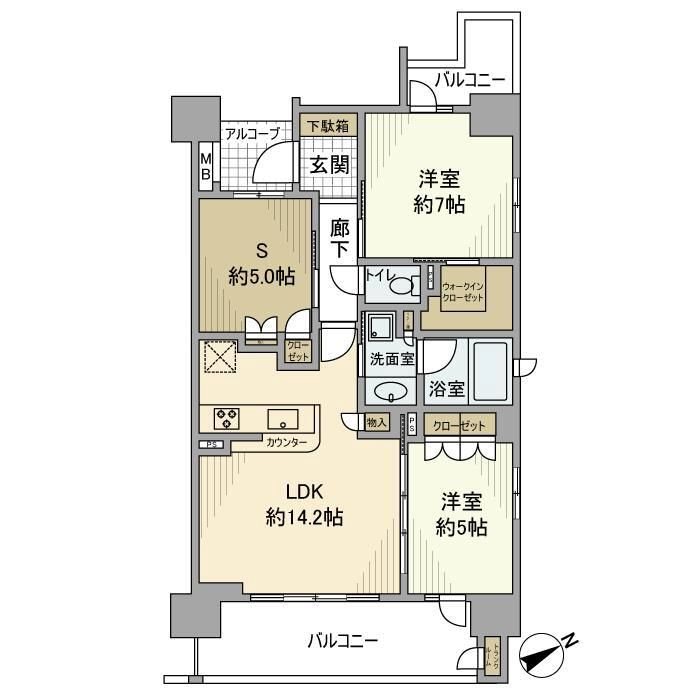 エクセレントシティ大森の間取り