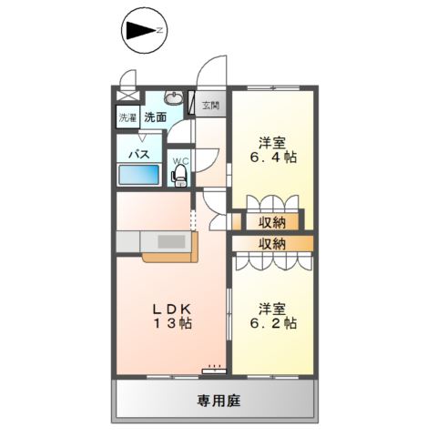 アシューレSの間取り