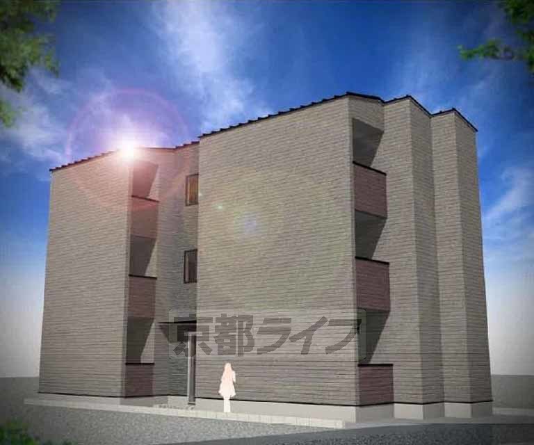 建物外観　予想図、・完成予想図