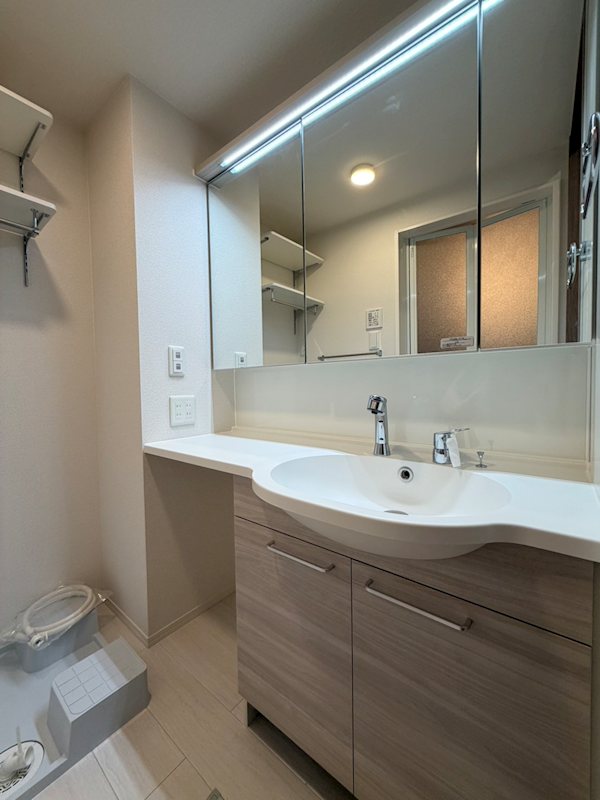 洗面設備　※別号室の写真です。