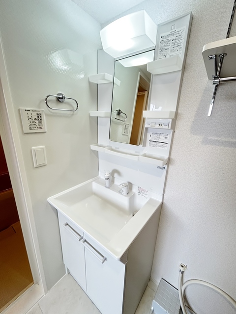 洗面設備　同じ間取りの２０３号室の御写真です。