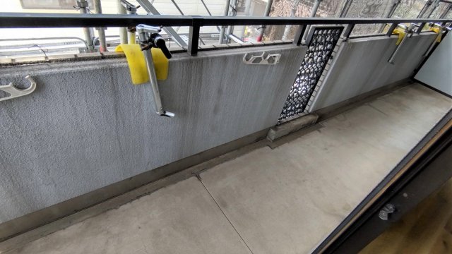 バルコニー　外干しのできるバルコニーです