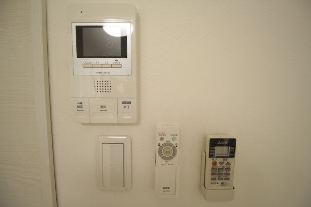 セキュリティ　ＴＶモニター付きインターフォンで来客者のお顔がわかります