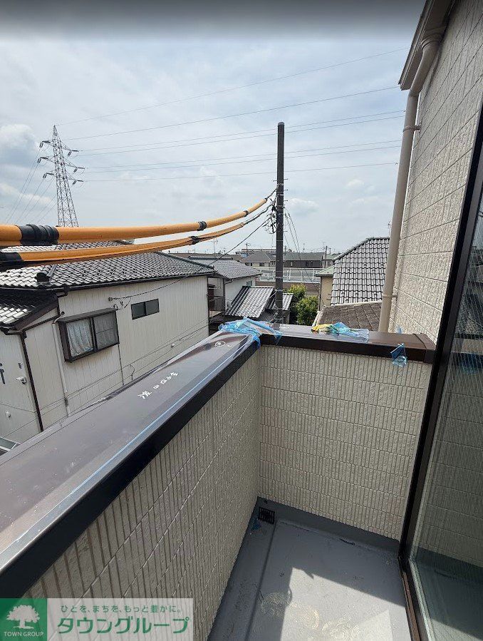 バルコニー　建築中