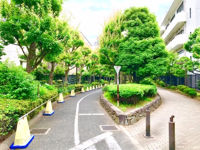 公園　洲崎川緑道公園（公園）まで865m