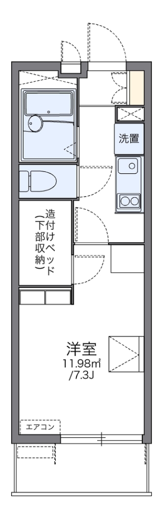 ＪＲ東海道本線 大高駅 徒歩7分 3階建 築18年の間取り写真