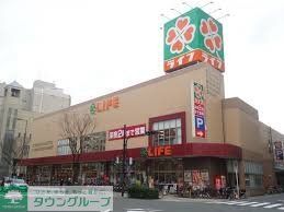 スーパー　ライフ天神橋店（スーパー）まで420m