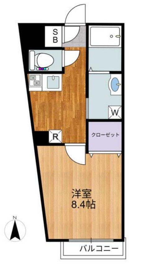 ＪＲ京浜東北線 王子駅 徒歩9分 4階建 築9年の間取り写真