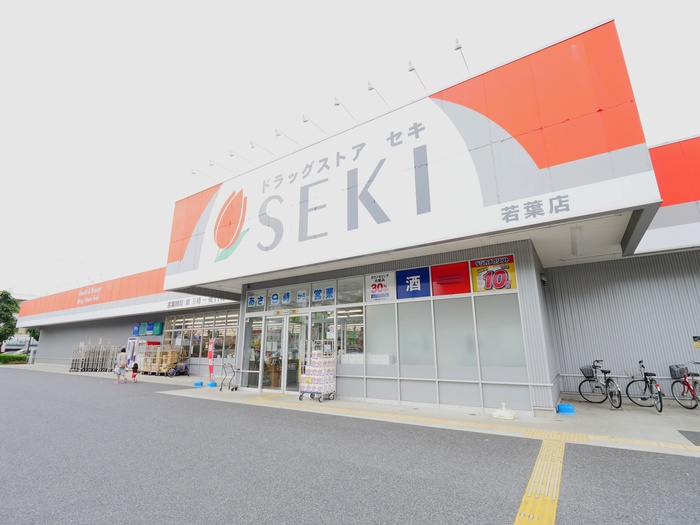 ドラックストア　ドラッグストアセキ若葉店（ドラッグストア）まで500m
