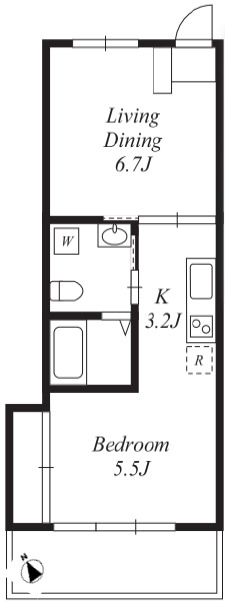 マンション雅叙苑 1号棟の間取り写真
