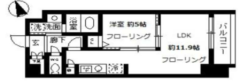 東京メトロ日比谷線 入谷駅 徒歩7分 7階建 築13年の間取り写真