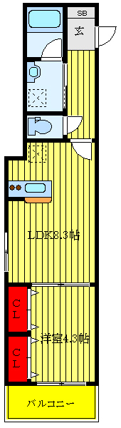 LAUREL坂下の間取り写真