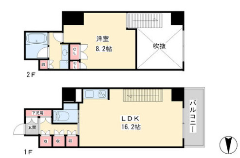 KDXレジデンス本町橋の間取り写真