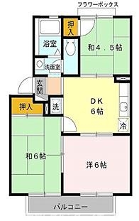 平尾ハイツの間取り写真