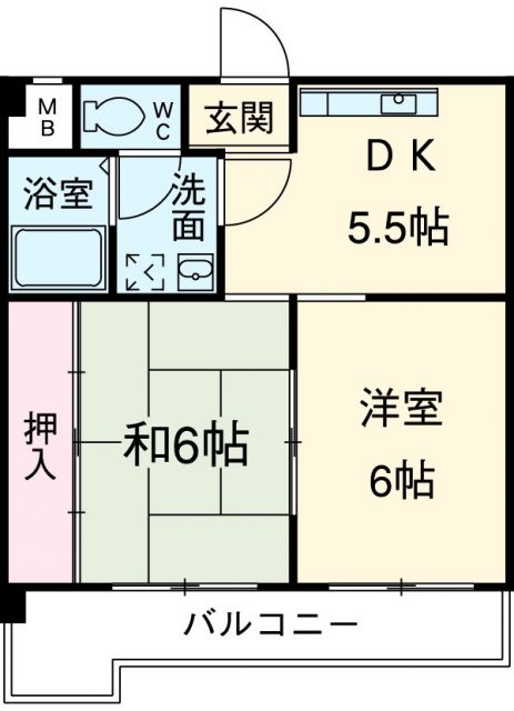 名古屋市天白区元八事のマンションの間取り