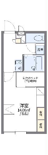 レオパレスブリュシェル荊本の間取り