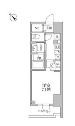 文京区本郷のマンションの間取り