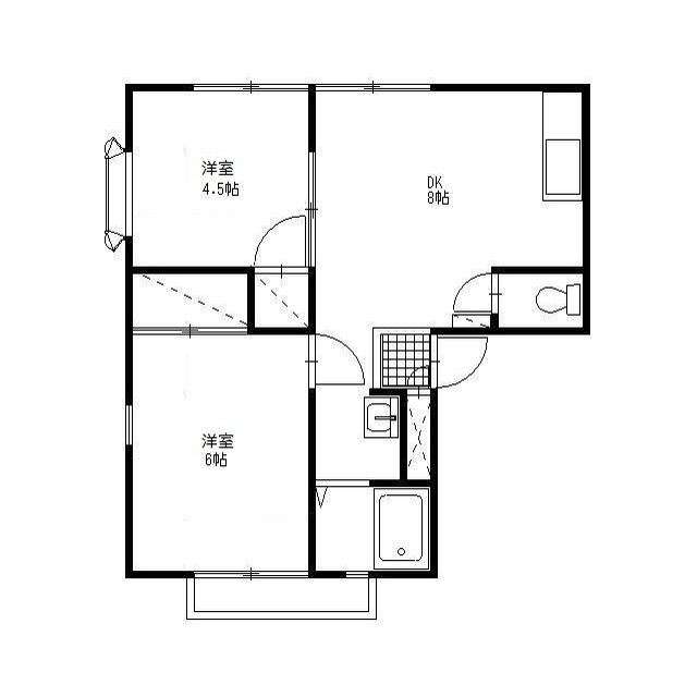 ハイツ若宮の間取り