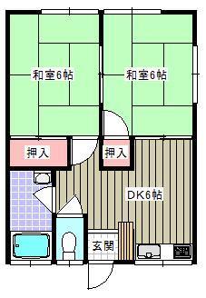 若葉荘の間取り