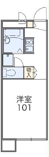 【レオパレスクワルト高木の間取り】