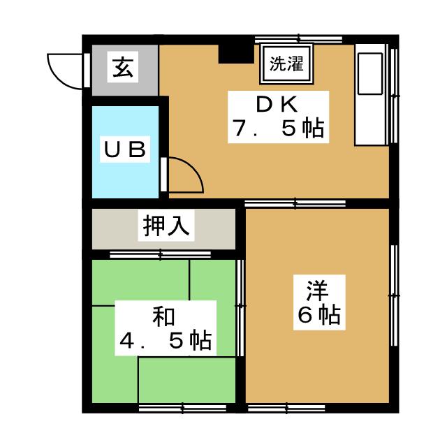 高橋コーポの間取り