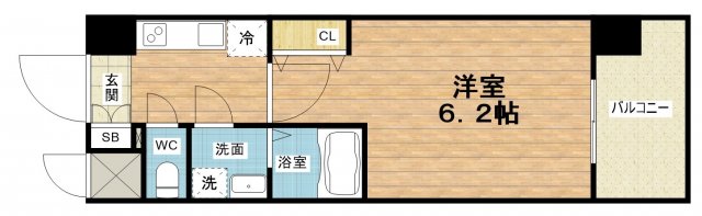 エスリードレジデンス大阪難波の間取り