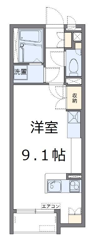 レオネクストなかたの間取り