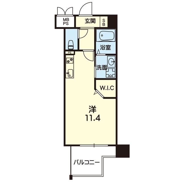 CENTRAL　CASA　藤崎宮の間取り