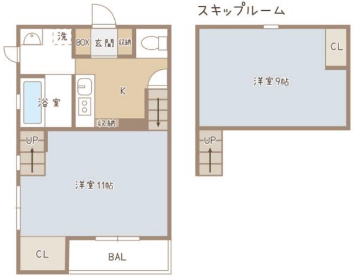 ココカラハウス南佐古（A・B）の間取り