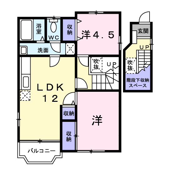 ベルグレ－スの間取り