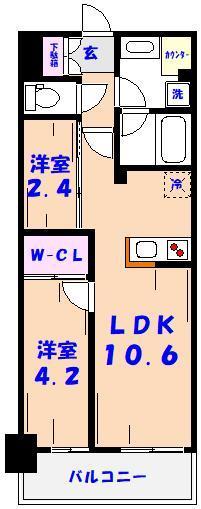 パークアクシス市川の間取り