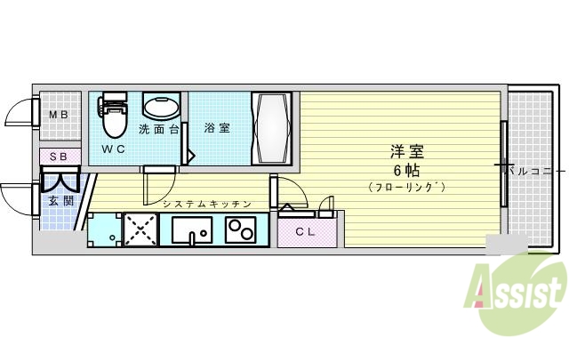 SEST新大阪の間取り