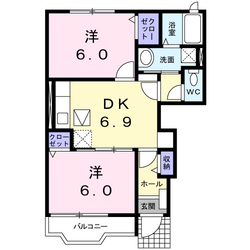 ソレアードの間取り