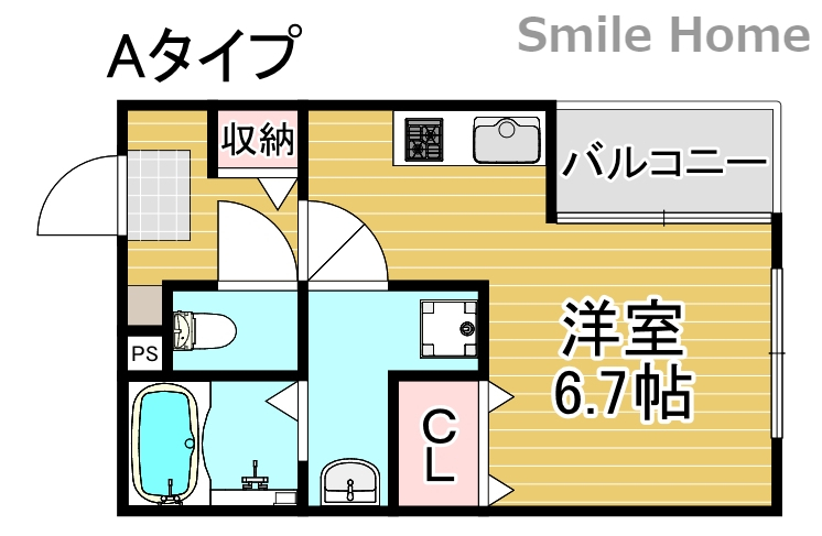 ハーモニーテラス北加賀屋の間取り