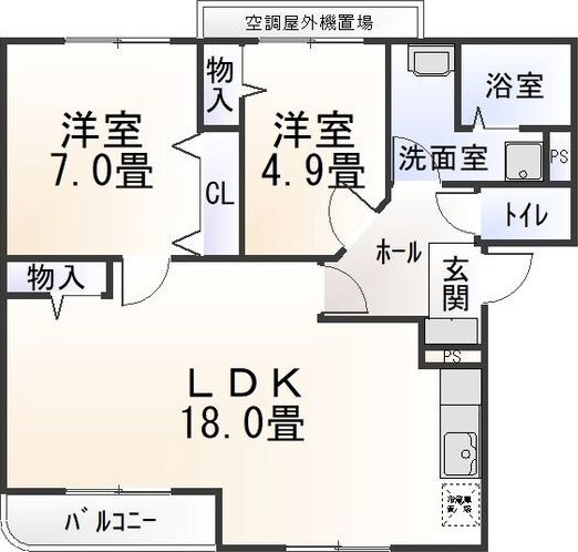 マンションCat’s eye IIの間取り