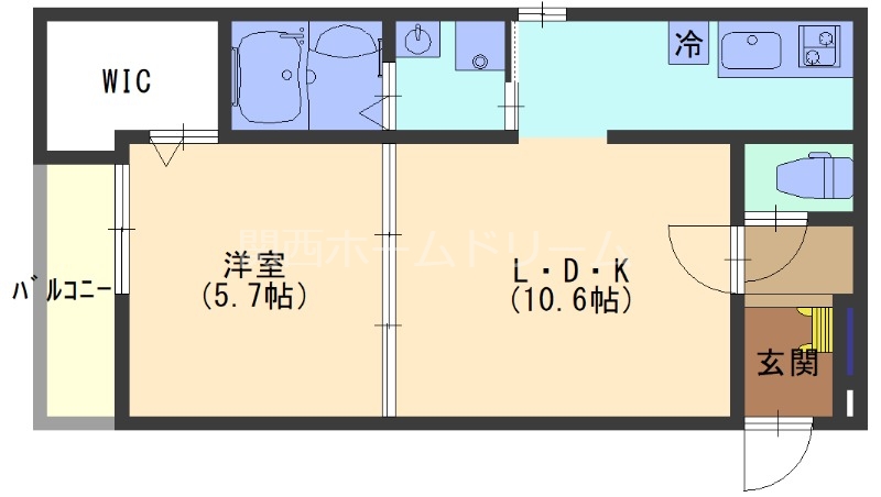 フジパレス上神田I番館の間取り