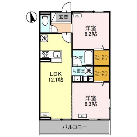 CLASSEUM元今泉の間取り