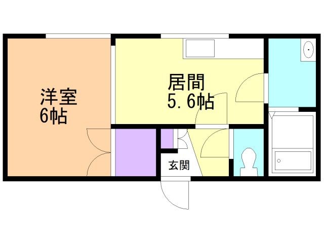 札幌市厚別区厚別中央二条のマンションの間取り