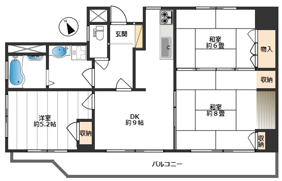 ライフピア豊進の間取り