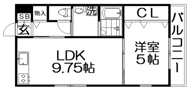 【グランシャリオ招提3の間取り】