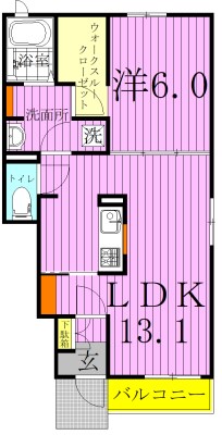 【プランドール　ポワールの間取り】