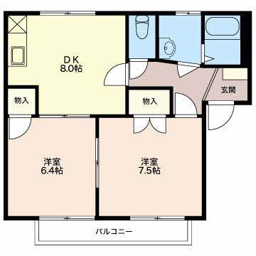 ワイド稲葉　Ｎ棟の間取り