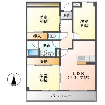 マンションエルガーデンの間取り