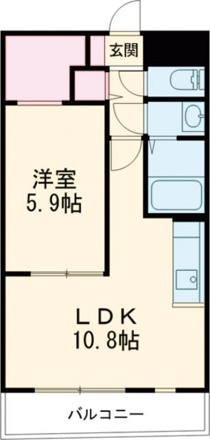 いなべ市員弁町北金井のマンションの間取り