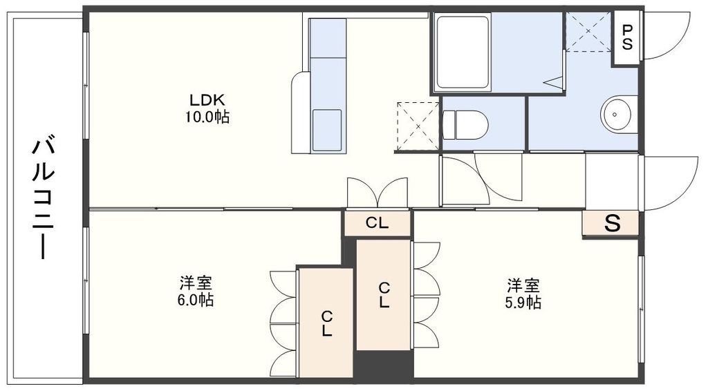 Ocean Hills 弐番館の間取り