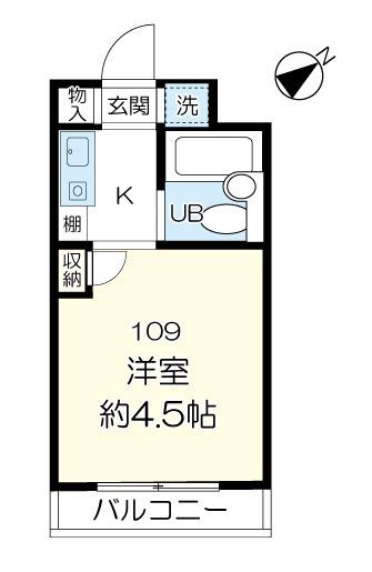 久喜市久喜東のマンションの間取り