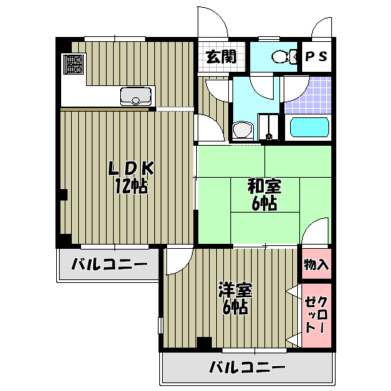 アパートメント翆月の間取り