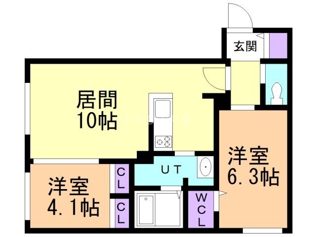 ＲＥＳＩＤＥＮＣＥ　ＳＨＩＮＭＥＩ　麻生の間取り