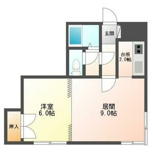 札幌市中央区南五条西のマンションの間取り