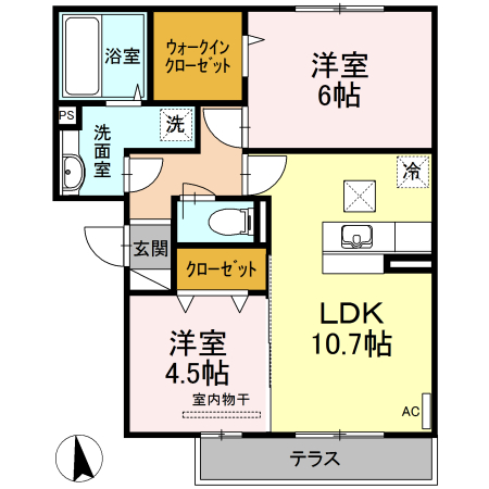 グラース千田の間取り